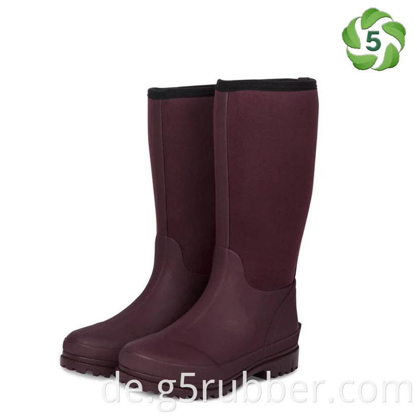 14 Inch Purple Neo Rubber Boots